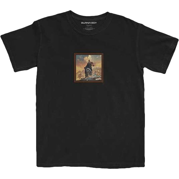 Burna Boy Unisex T-Shirt Album Tracks (Back Print) (Small)