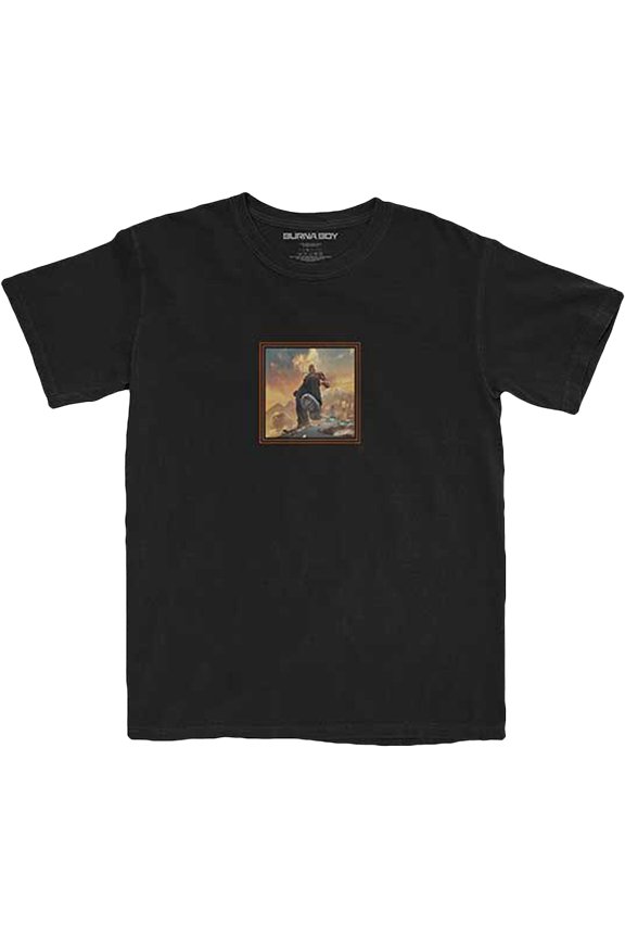 Burna Boy Unisex T-Shirt Album Tracks (Back Print) (Small)