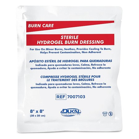 Burnaid Burn Dressing,White,8"L,8"W,PK4 30670
