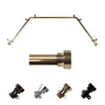 thumbnail image 1 of Burnard 13/16" Bay Window curtain rod 20"-36", 38"-72" - Antique Brass, 1 of 3
