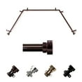 thumbnail image 1 of Burnard 13/16" Bay Window curtain rod 20"-36", 38"-72" - Cocoa, 1 of 3