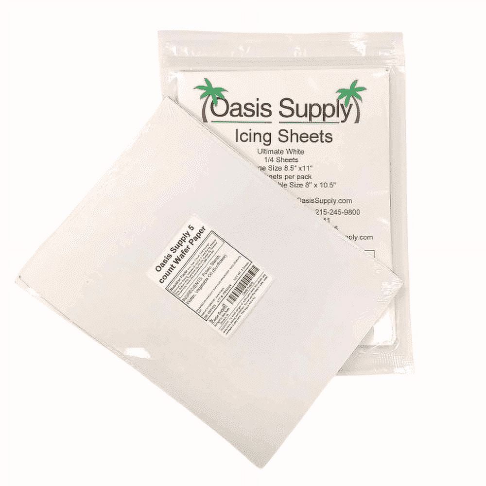 Burnaway Cake Paper Kit (8 Count) 3 Edible Icing Sheets & 5 Wafer