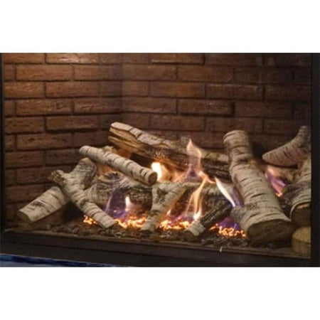 Burncrete Birch Log Set - 10 Piece