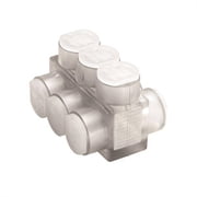 Burndy - BIBD2/04 - Burndy BIBD2/04 Multi-Tap Connector, 4-Port, Clear, Insulated, 14 - 2/0 AWG, 2-Sided