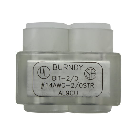 Burndy Bit2/0 14Awg Multi Tap Connector 1.52In Al9Cu 2 Ports Single Sided