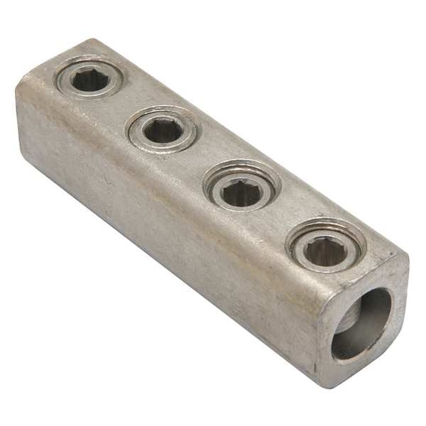 Burndy MechConn,Copper,3/8 in,Hex QPX2828
