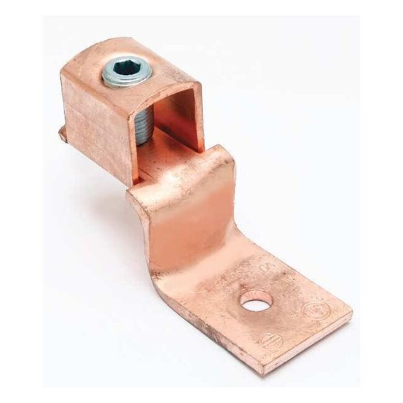 Burndy MechConn,Copper,3/8 in,Hex KLU400