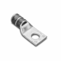 BURNDY HYLUG YA-L 1-Hole Compression Lug With Inspection Window, 6 AWG Copper Conductor, Die Code 7/374, 1/4 in Stud