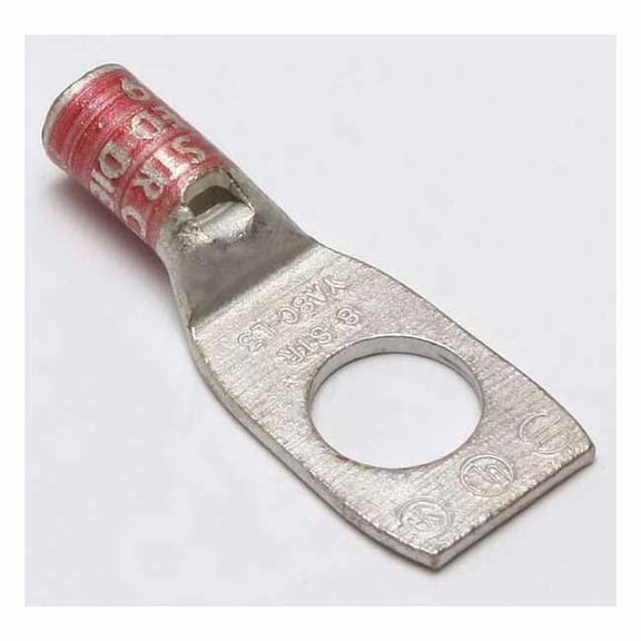 Burndy OneHoleLugCmprsnConn,STD,Red,49 YA8CL3BOX