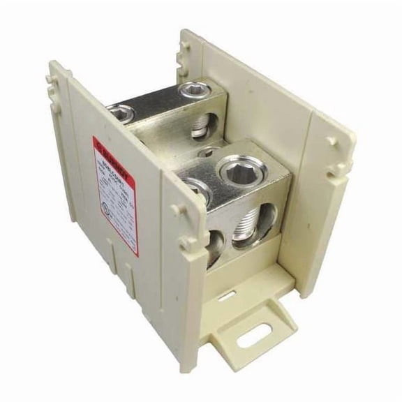 Burndy Power Distr Block,Al/Cu,600V AC/DC BDBLCS6R1