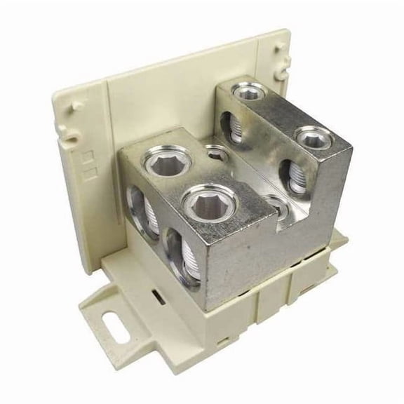 Burndy Power Distr Block,Al/Cu,600V AC/DC BDBLCS6RA