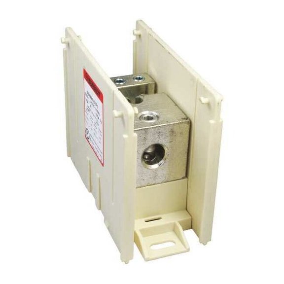 Burndy Power Distr Block,Al/Cu,600V AC/DC BDBMCS1F1