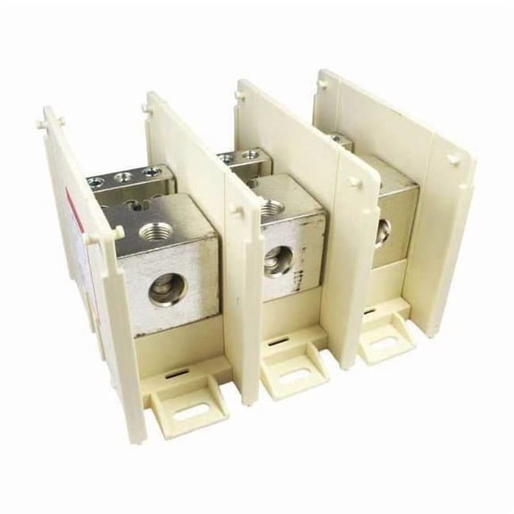 Burndy Power Distr Block,Al/Cu,600V AC/DC BDBMCS1F3