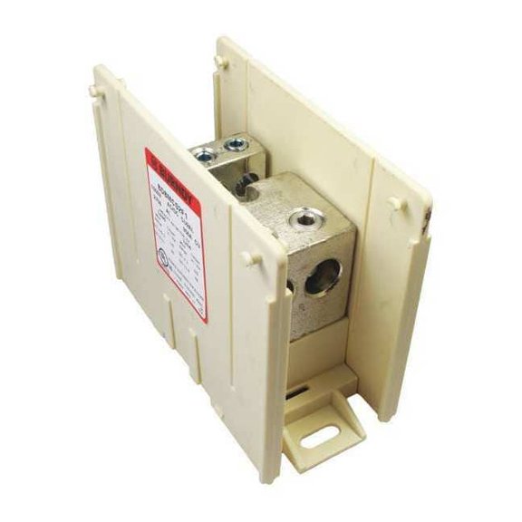 Burndy Power Distr Block,Al/Cu,600V AC/DC BDBMCS2F1