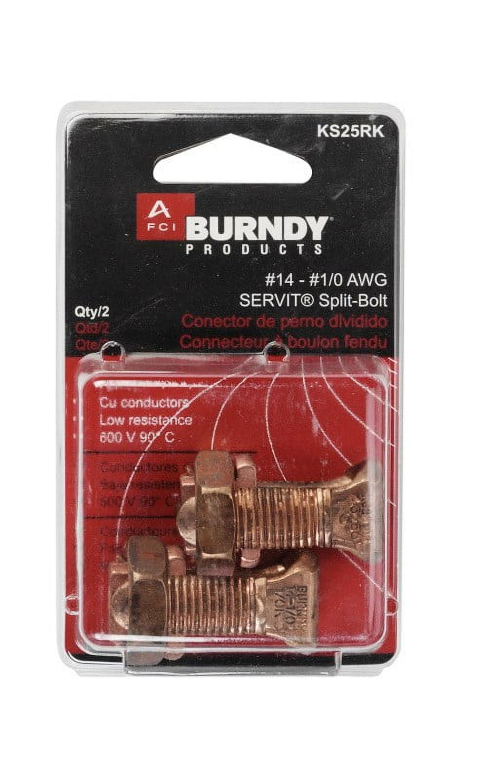 Burndy Servit Split Bolt Connector 2 pk