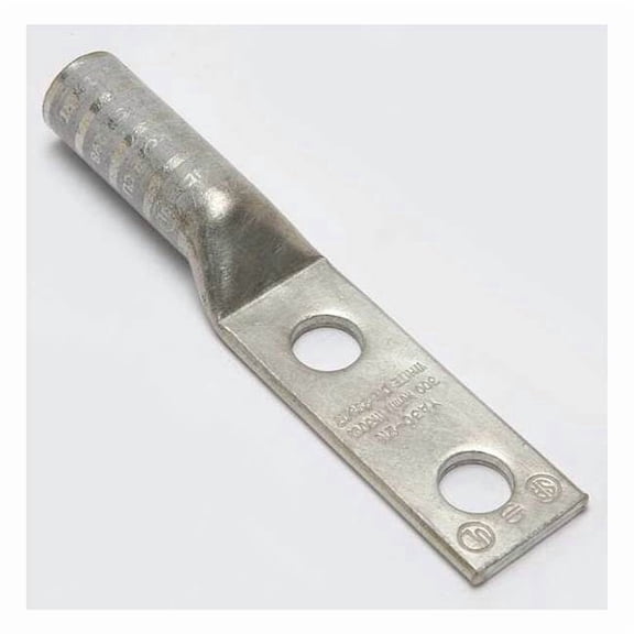 Burndy TwoHoleLugCmprsnConn,Long,White,17/298 YA302N