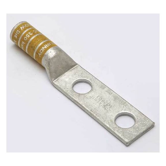 Burndy TwoHoleLugCmprsnConn,Long,Yellow,16 YA292N