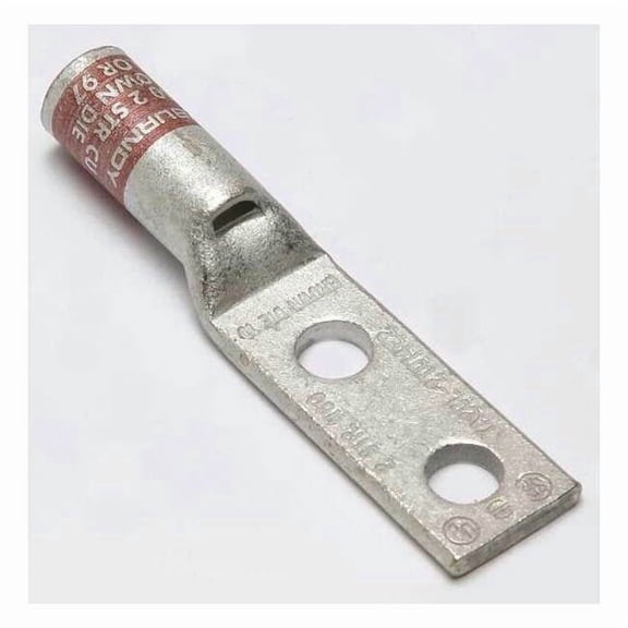 Burndy TwoHoleLugCmprsnConn,STD,Brown,10 YA2CL2TC14E2