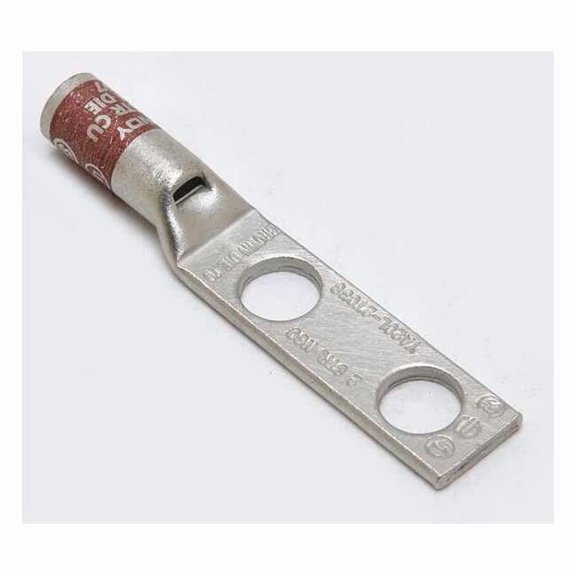 Burndy TwoHoleLugCmprsnConn,STD,Brown,10 YA2CL2TC38