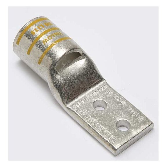 Burndy TwoHoleLugCmprsnConn,STD,Yellow,L115 YA44L2NT38FX