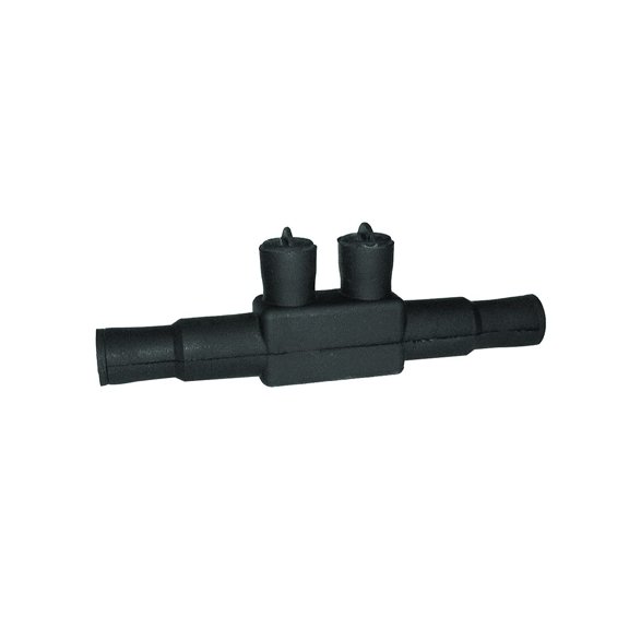 Burndy UGS350ULDB in-Line Splice/Reducer, AWG 12-350 kcmil Wire Range, 8.50" Length, 2.81" Height, 5/16" Hex Size, 350" lbs Torque