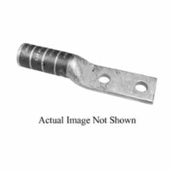 BURNDY® HYLUG™ YA-2N 2-Hole Compression Lug Without Inspection Window, 1 AWG Copper Conductor, Die Code 11, 1/2 in Stud