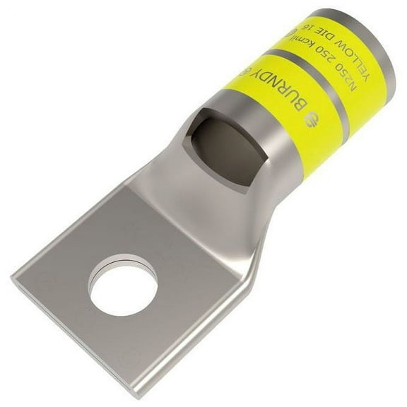 Burndy YA29LBOX, 600 V to 35 kV, 250 KCMIL Str, Compression Cable Lug, 1 pc