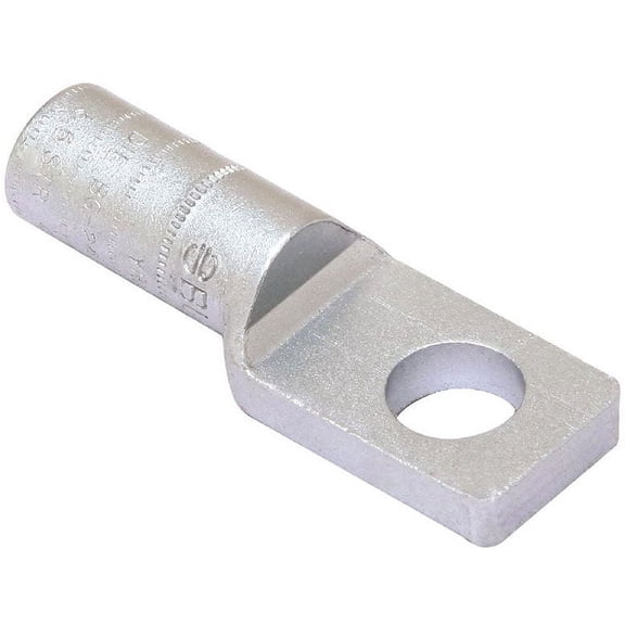 Burndy YRA25U, 1/0 AWG Cu/Al, Aluminum, 1-Hole, Straight, Compression Lug, 1pc