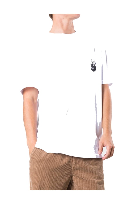 Burned Short Sleeve T-Shirt [White]