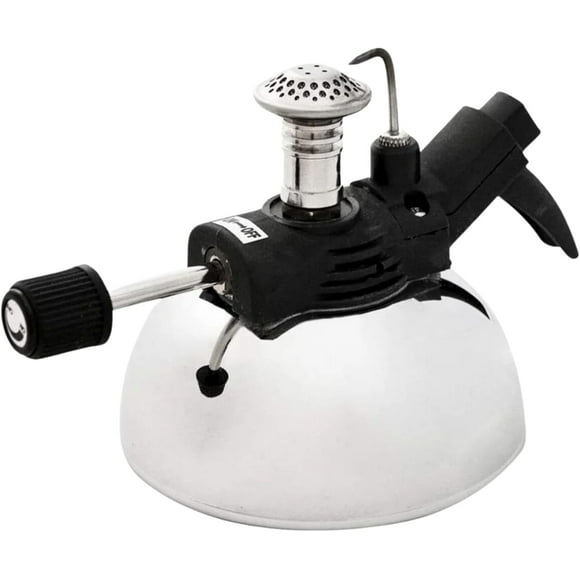 The Burner by ALEC Bradley Table Cigar Lighter for Tobacco Wind-Resistant, Butane-Powered, Easy to Use, Large Flame, Lights Up to 1,000 Cigars Before Refill