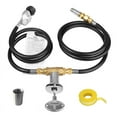 thumbnail image 1 of Burner Connection Kit, Propane Fire Pit Replacement with 1/2In Control Valve Key Set, Adjustable Pressure Regulator Hose, 1 of 7