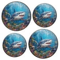 thumbnail image 1 of Electric Stove Burner Covers Set of 4 for Range Accessories, Fierce Shark In Colorful Sea Gas Metal Cover for Expanding Counter Space Stovetop Decor, 1 of 2