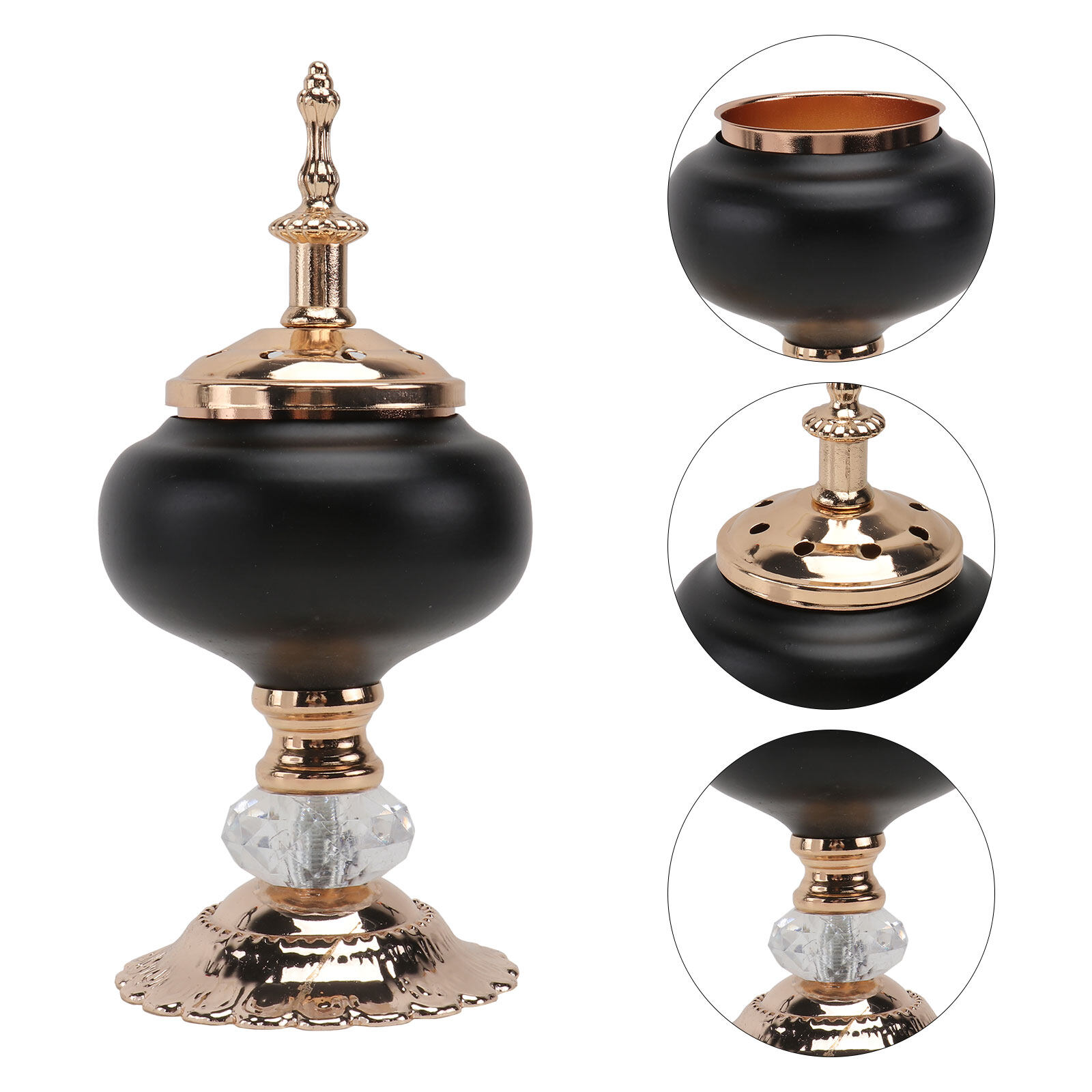 Burner Incense Bakhoor Oud Holder Frankincense Metal Charcoal Bukhoor