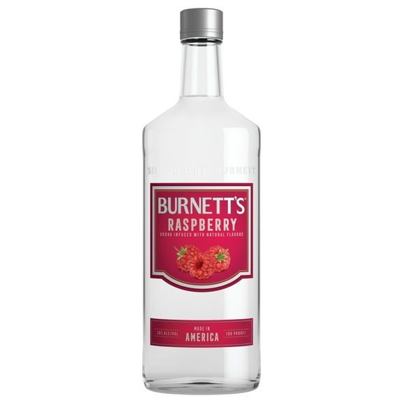 Burnett's Raspberry Flavored Vodka, 750 ml Bottle, 30% ABV
