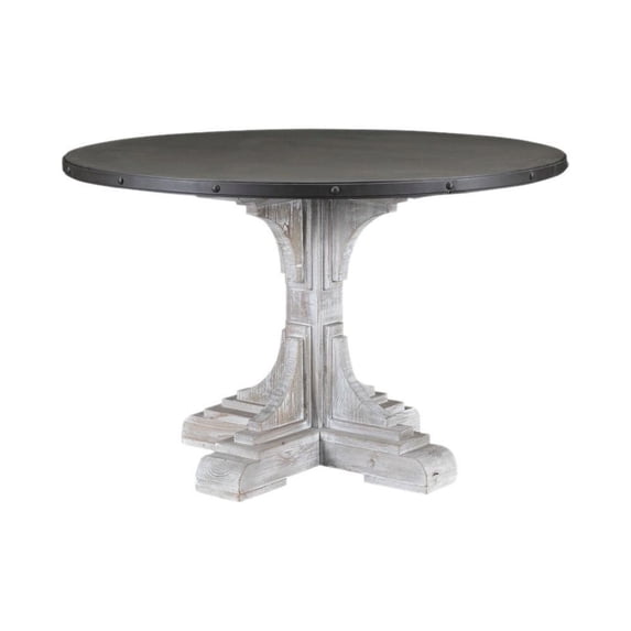 (MH) Serrano Round Table, White-Wash