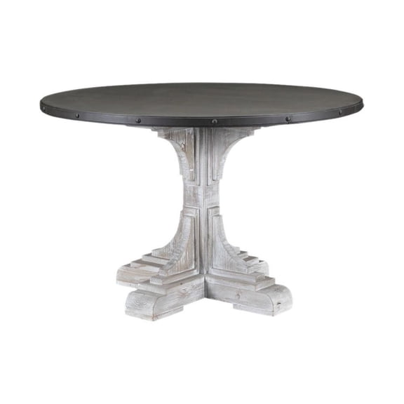 (MH) Serrano Round Table, White-Wash