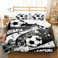 Burning 3D Football Bedding Set King Double Full Twin Single Size