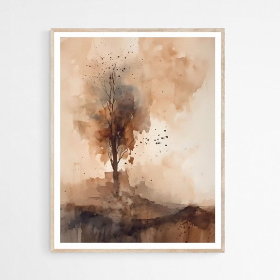Burning Bush Moses Wall Art Modern Jesus Bible Wall Art Bible Christian Decor, Unframed Paper Poster 11x14in