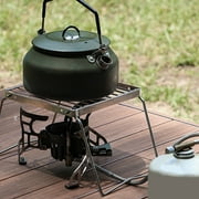 Burning Folding Camp Stove Stainless Steel Grid, Portable Collapsible Backpacking Stove Survival Rocket Stove for Hiking Outdoor Tent Camping Picnic BBQ