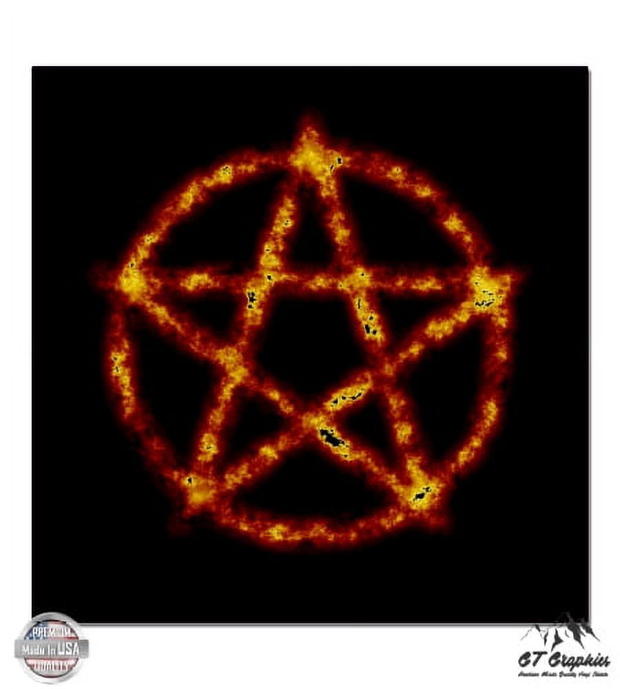 Singmaster Inverted Sticker Waterproof Laptop Stickers Inverted Pentagram Vinyl Sticker ...
