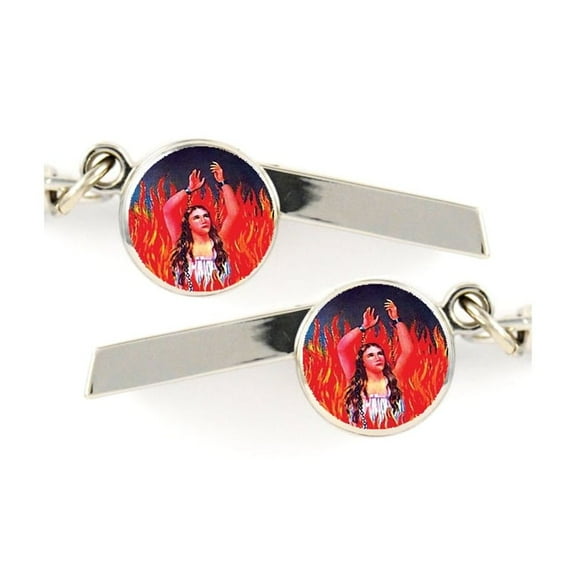 Burning Safety Whistle Keychain