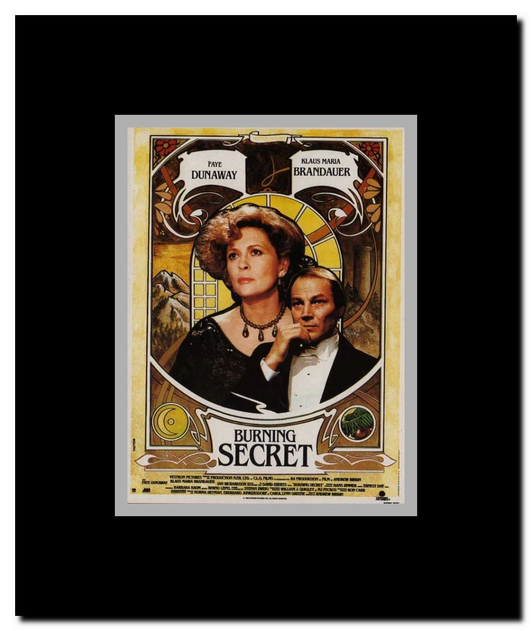 Burning Secret Framed Movie Poster