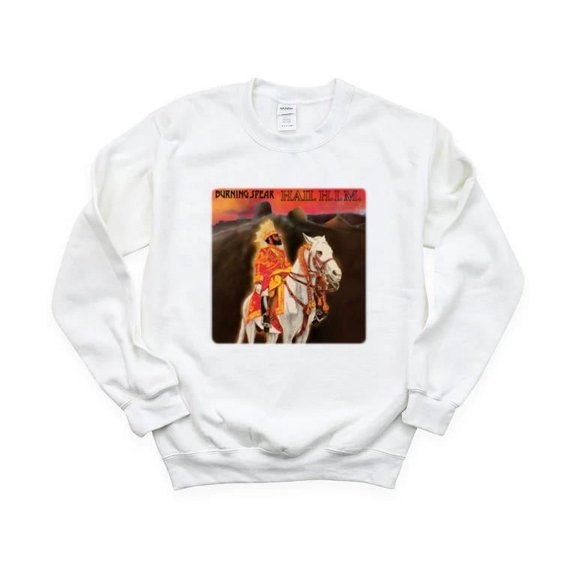 Burning Spear Hail H.I.M. Vintage Retro Reggae Music Roots Legend Winston SweatShirt Unisex, up to 5XL