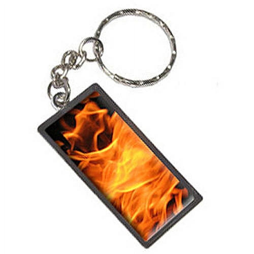Keychain Fire Design Burning Up Flames Fire Keychain Key Chain Ring - Walmart.com
