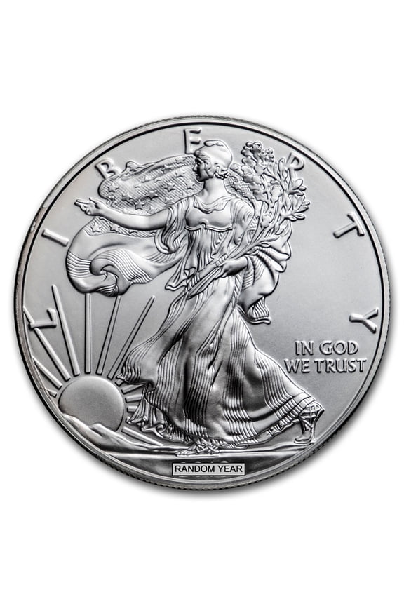 Burnished American Silver Eagle (Random Year, w/Box & COA)