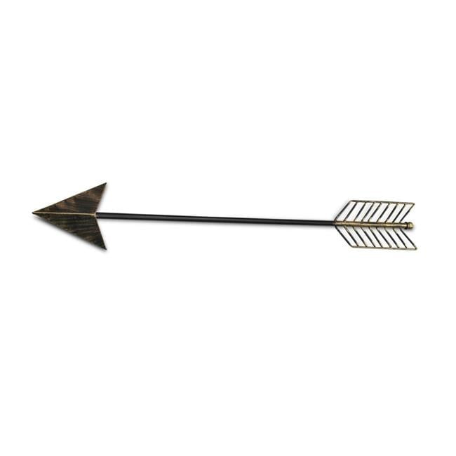 Burnished Dark Brown And Gold Tone Metal Arrow Wall Decor Burnished Dark Brown And Gold Tone Metal Arrow Wall Decor