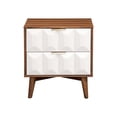 thumbnail image 1 of Burnished Walnut Finish | Bedside Use for Convenience | Smooth Glide Drawers for Easy Access, 1 of 3