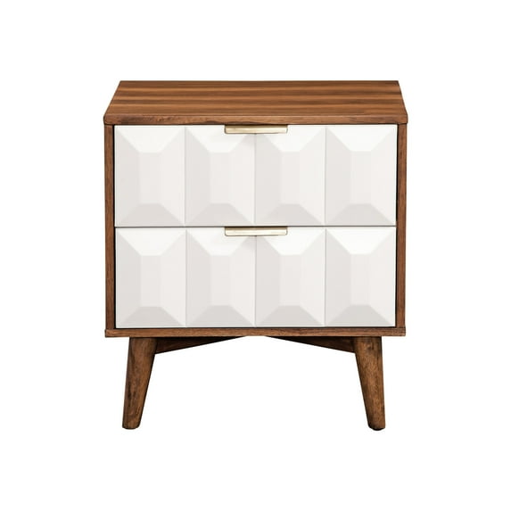 Burnished Walnut Finish | Bedside Use for Convenience | Smooth Glide Drawers for Easy Access