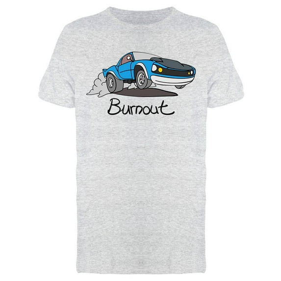 Burnout Car Graphic T-Shirt Men -Image by Shutterstock, Male Large