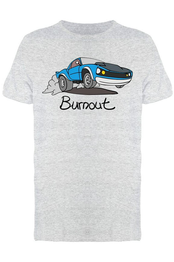Burnout Car Graphic T-Shirt Men -Image by Shutterstock, Male XX-Large
